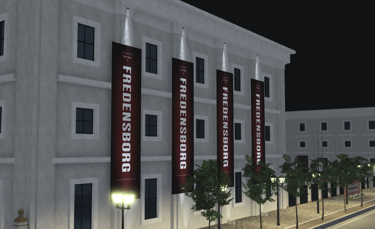 Fredensborg anniversary banners